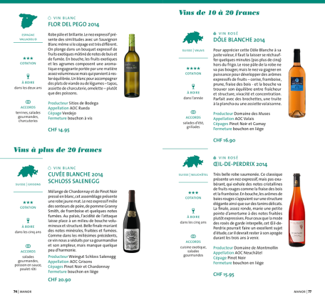 Guide 2016 des meilleurs vins des supermarchés de Suisse romande